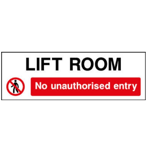 Usha Armour Lift Room Signage, Size: 12 x 8 Inch